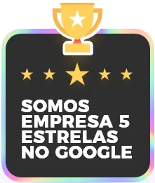 Somos empresa 5 estrelas no Google